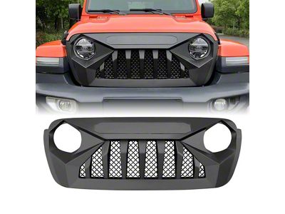 American Modified Demon Grille; Matte Black (20-25 Jeep Gladiator JT)