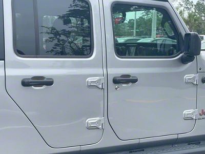 Door Handle Protector Inserts; Raw Carbon Fiber (20-25 Jeep Gladiator JT)
