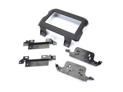 Double-DIN Dash Kit; Matte Black (20-25 Jeep Gladiator JT)
