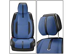 Drive Series Front Seat Covers; Dark Blue/Black (Universal; Some Adaptation May Be Required)
