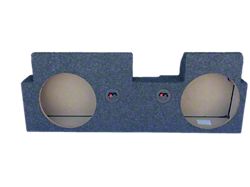 Dual 10-Inch Up Firing Subwoofer Box; Carpeted (20-25 Jeep Gladiator JT)