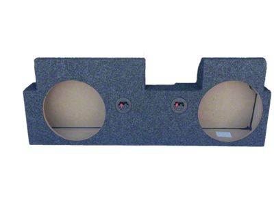Dual 10-Inch Up Firing Subwoofer Box; Carpeted (20-25 Jeep Gladiator JT)