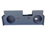 Dual 12-Inch Down Firing Subwoofer Box; Poly Coated (20-26 Jeep Gladiator JT)