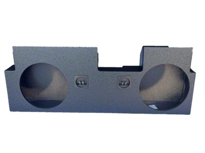 Dual 12-Inch Up Firing Subwoofer Box; Poly Coated (20-25 Jeep Gladiator JT)