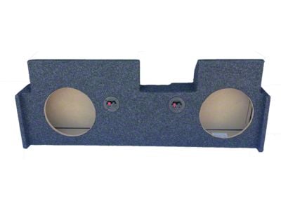 Dual 8-Inch Down Firing Subwoofer Box; Carpeted (20-25 Jeep Gladiator JT)