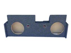 Dual 8-Inch Up Firing Subwoofer Box; Carpeted (20-25 Jeep Gladiator JT)