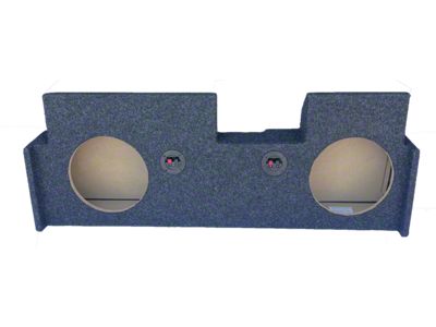 Dual 8-Inch Up Firing Subwoofer Box; Carpeted (20-25 Jeep Gladiator JT)