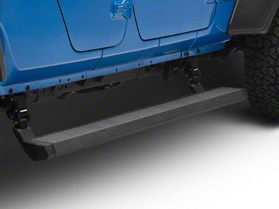Go Rhino E-BOARD E1 Electric Running Boards; Protective Bedliner Coating (20-25 Jeep Gladiator JT)