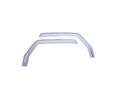 Putco Element Chrome Window Visors; Front (20-25 Jeep Gladiator JT)