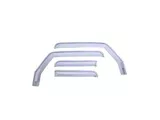 Putco Element Chrome Window Visors; Front and Rear (20-25 Jeep Gladiator JT)