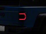 Flush Mount Double-C Style LED Tail Lights; Black Housing; Smoked Lens (20-25 Jeep Gladiator JT)
