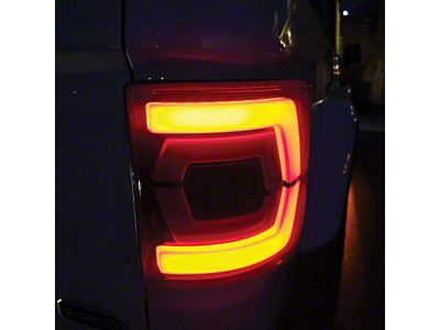 Flush Mount Double-C Style LED Tail Lights; Black Housing; Smoked Lens (20-25 Jeep Gladiator JT)