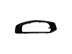 Front Bumper Applique; Driver Side; Smooth Black (20-25 Jeep Gladiator JT w/ Factory Plastic Bumper & Halogen Fog Lights)
