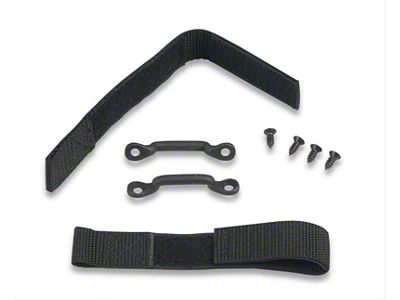 Front Door Limiting Strap Kit; Black (20-25 Jeep Gladiator JT)