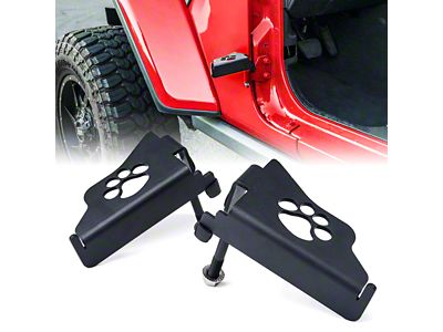 Front Foot Pegs; X Logo (20-25 Jeep Gladiator JT)