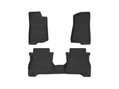 Front and Rear Floor Liners; Black (20-25 Jeep Gladiator JT)