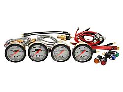 Allstar Performance Fuel Pressure, Oil Pressure, Oil Temperature and Water Temperature Gauge Kit (Universal; Some Adaptation May Be Required)