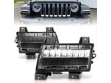 Full LED Fender Lights with Sequential Turn Signal; Smoked (20-26 Jeep Gladiator JT Sport)