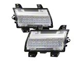Full LED Side Marker Lights with Sequential Turn Signals; Chrome (20-25 Jeep Gladiator JT w/ Factory Halogen Light Package, Excluding Sport)