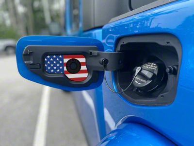 Gas Cap Holder Insert; American Flag (20-25 Jeep Gladiator JT)