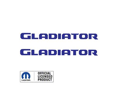GLADIATOR Hood Graphic; Blue (20-25 Jeep Gladiator JT)