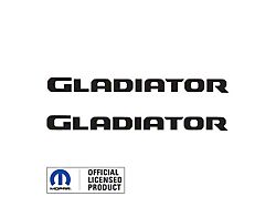 GLADIATOR Hood Graphic; Gloss Black (20-25 Jeep Gladiator JT)