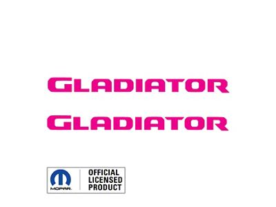 GLADIATOR Hood Graphic; Hot Pink (20-25 Jeep Gladiator JT)