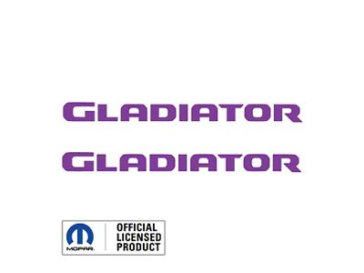 GLADIATOR Hood Graphic; Purple (20-25 Jeep Gladiator JT)