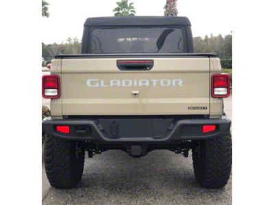 Gladiator Tailgate Letters; Gloss White (20-25 Jeep Gladiator JT)