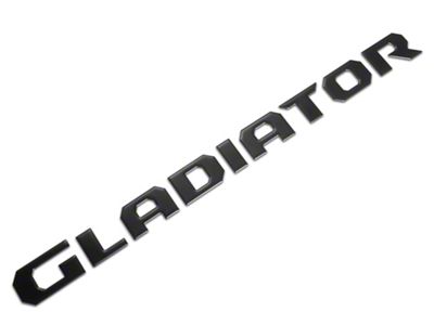 Gladiator Tailgate Letters; Matte Black (20-25 Jeep Gladiator JT)