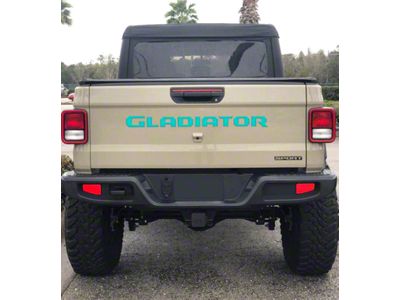 Gladiator Tailgate Letters; Turquiose (20-25 Jeep Gladiator JT)