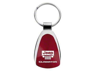 Gladiator Teardrop Key Fob; Burgundy