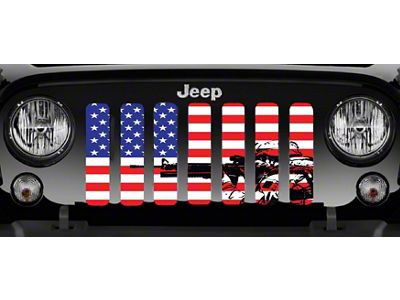 Grille Insert; American Soldier (20-25 Jeep Gladiator JT)