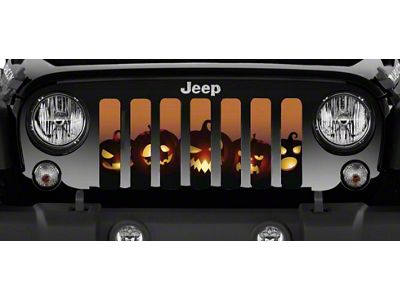 Grille Insert; Angry Pumpkins (20-25 Jeep Gladiator JT)