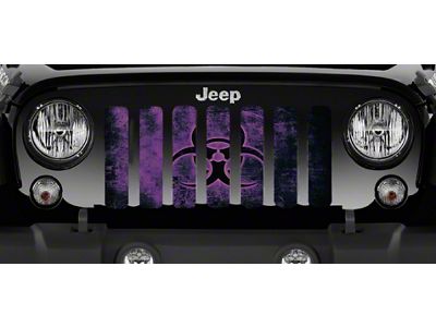 Grille Insert; Biohazard Glow Purple (20-25 Jeep Gladiator JT)