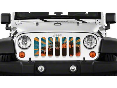 Grille Insert; California State Flag (20-25 Jeep Gladiator JT)