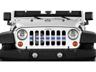 Grille Insert; Colorado Tactical Back the Blue (20-25 Jeep Gladiator JT)