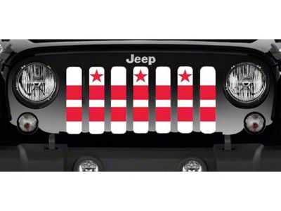 Grille Insert; District of Columbia Flag (20-25 Jeep Gladiator JT)