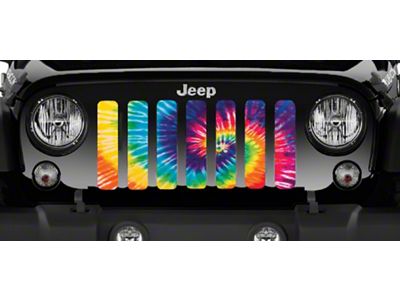 Grille Insert; Hippie Life Tie Dye (20-25 Jeep Gladiator JT)