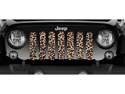 Grille Insert; Leopard Animal Print (20-25 Jeep Gladiator JT)