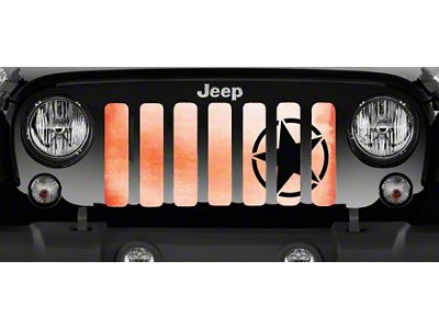 Grille Insert; Oscar Mike Orange Ombre (20-25 Jeep Gladiator JT)