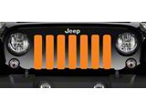 Grille Insert; Solid Orange (20-25 Jeep Gladiator JT)