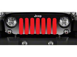 Grille Insert; Solid Red (20-25 Jeep Gladiator JT)