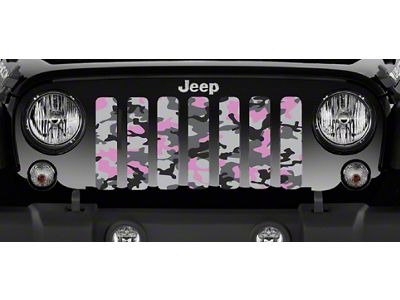 Grille Insert; Tactical Pink Camo (20-25 Jeep Gladiator JT)