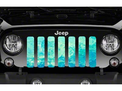 Grille Insert; Teal Marble (20-25 Jeep Gladiator JT)