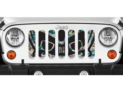 Grille Insert; Tiki Bob Blue Hawaii (20-25 Jeep Gladiator JT)