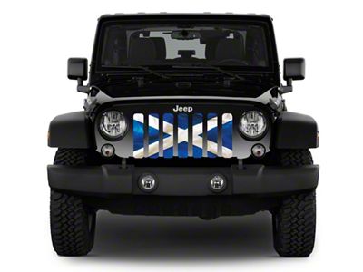 Grille Insert; Waving Scotland Flag (20-25 Jeep Gladiator JT)