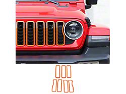 Grille Trim Rings; Orange (24-26 Jeep Gladiator JT)