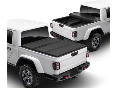 Hard Tri-Fold Style Tonneau Cover; Black (20-25 Jeep Gladiator JT)