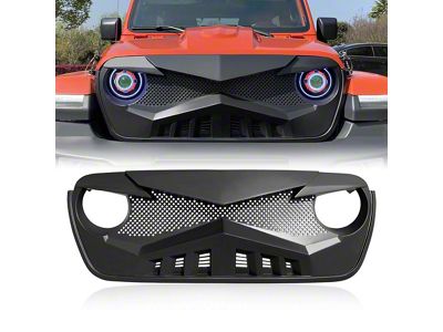American Modified Hawke Grille; Matte Black (20-25 Jeep Gladiator JT)